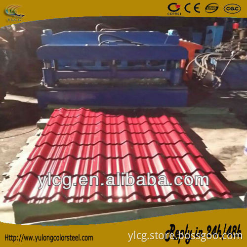 color corrugated galvanized iron roofing sheet profiling machine